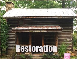 Historic Log Cabin Restoration  Lilesville, North Carolina